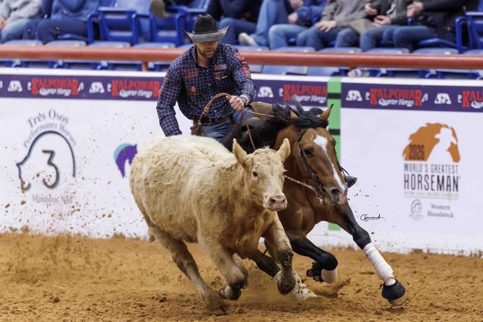 Adan Banuelos competing at the World's Greatest Horseman