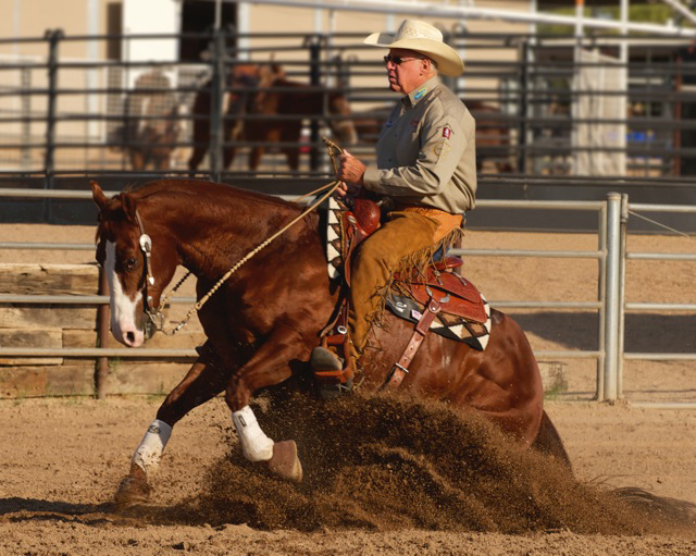 Al Dunning executing a sliding stop
