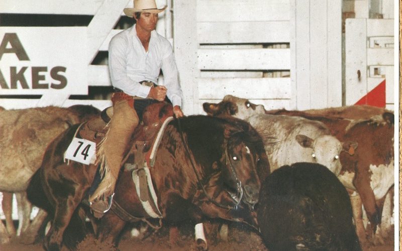 Joe Heim aboard Docs Okie Quixote — NCHA Triple Crown