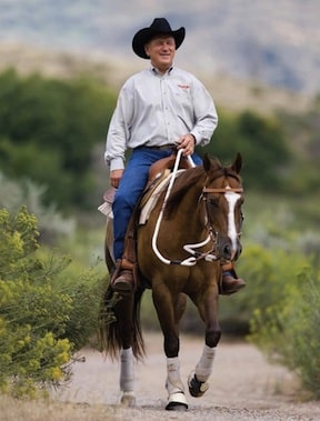 John Lyons riding on a trail — Parachute, Colorado